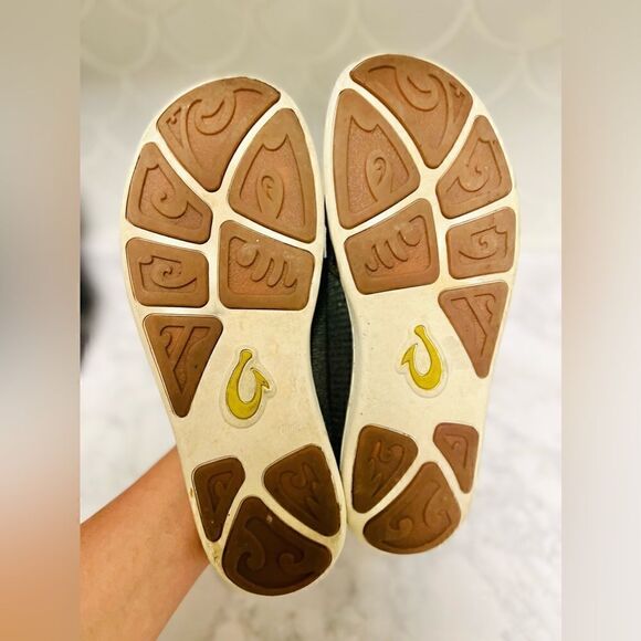 Olukai Mens Sz 9 M Hohea Mesh Slip On Shoes Brown Mesh Comfort Loafer - Picture 6 of 6